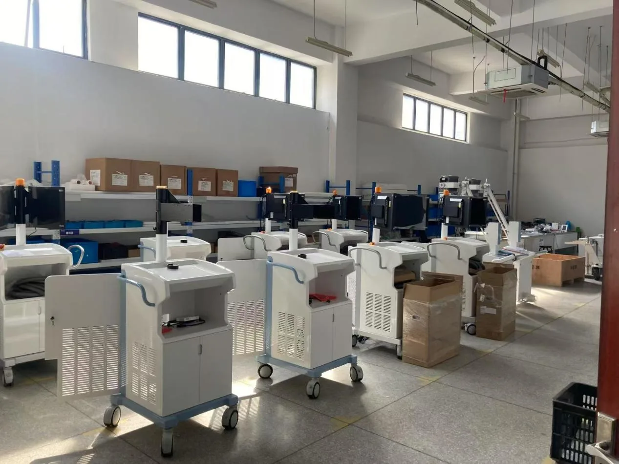 Medical equipment ready for inspection at the factory