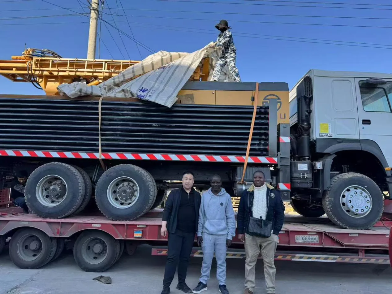 Drilling rig loaded on a truck for a Shanghai Ssípín client