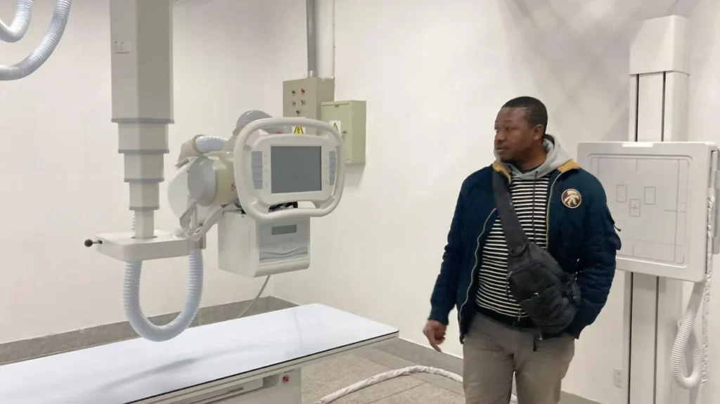 Inspection of X-ray equipment at the supplier factory